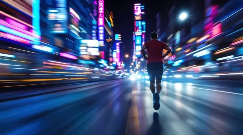 城市夜跑记录，用脚步丈量夜色 - 人人美剧